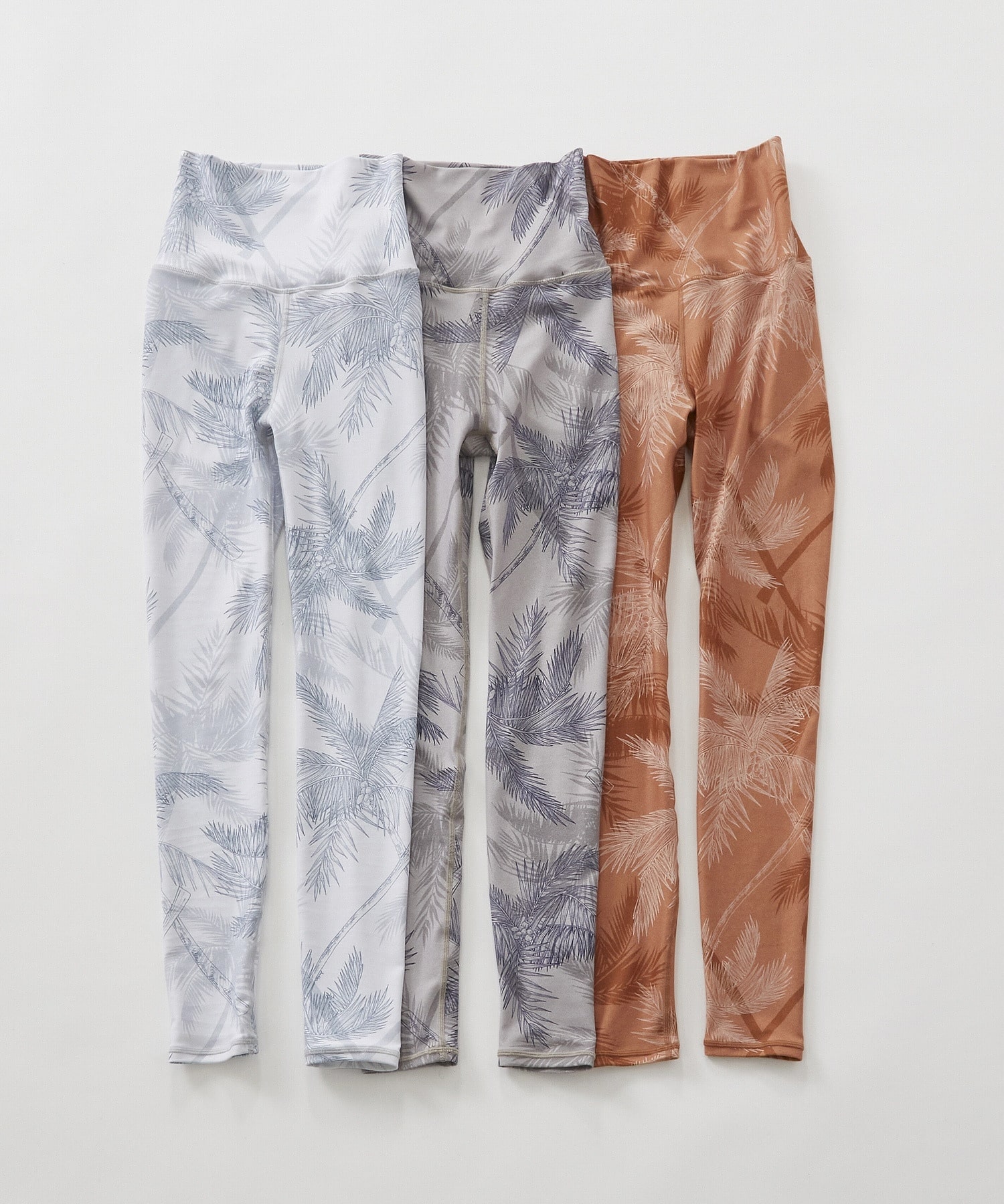 【Julier】palm treeプリントスーパーハイレギンス/UVカット・吸汗速乾・ホットヨガ対応・水着・水陸両用 詳細画像 オレンジ 8