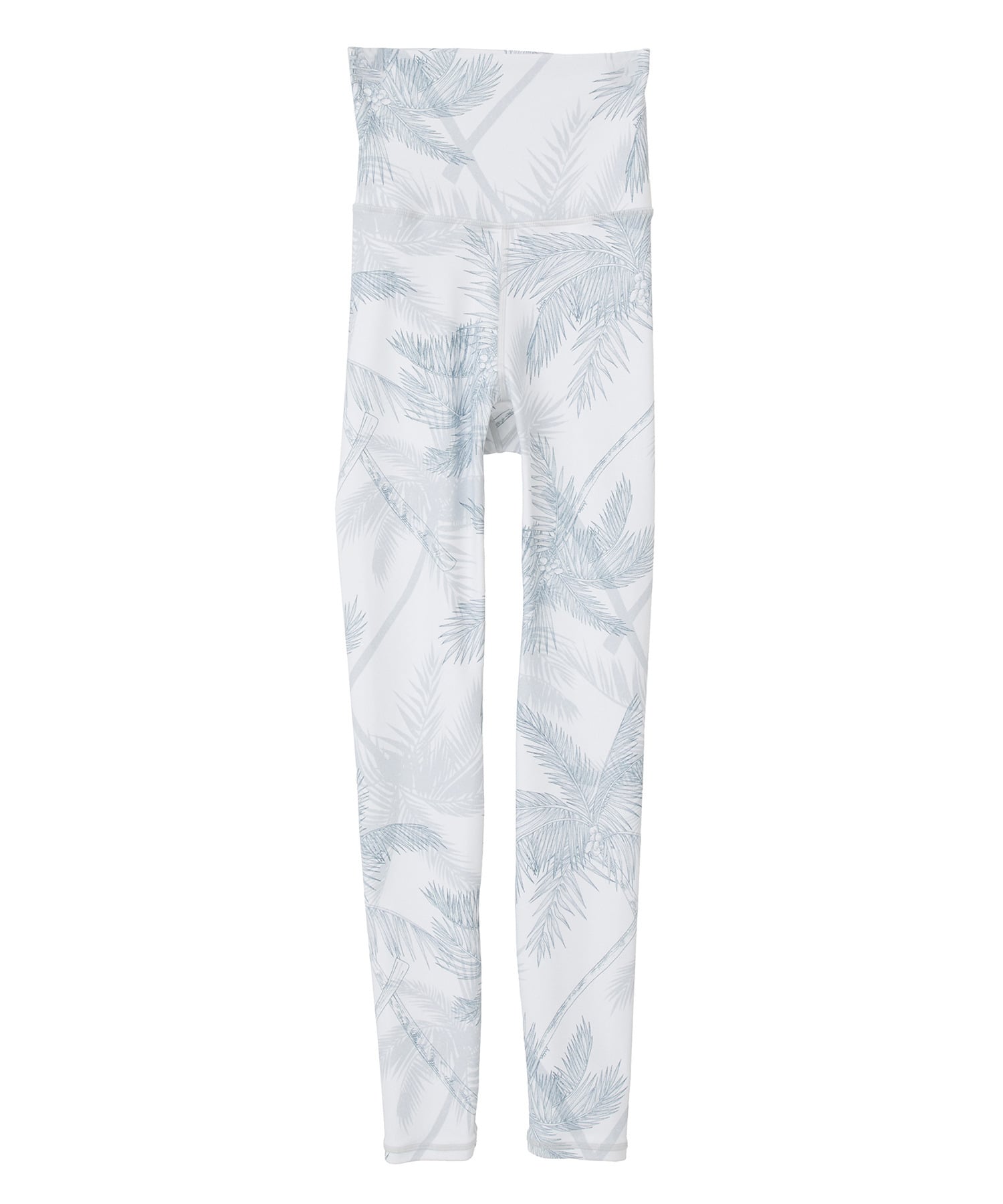 【Julier】palm treeプリントスーパーハイレギンス/UVカット・吸汗速乾・ホットヨガ対応・水着・水陸両用 詳細画像 ホワイト 1