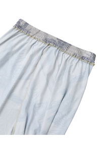 【Julier】palm treeプリントギャザーパンツ/UVカット・吸汗速乾・ホットヨガ対応・水着・水陸両用 詳細画像 オレンジ 14