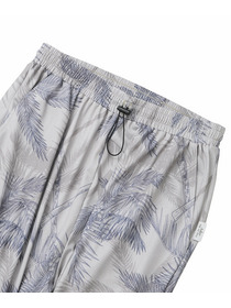 【Julier】palm treeプリントギャザーパンツ/UVカット・吸汗速乾・ホットヨガ対応・水着・水陸両用 詳細画像 オレンジ 8