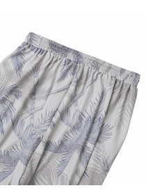 【Julier】palm treeプリントギャザーパンツ/UVカット・吸汗速乾・ホットヨガ対応・水着・水陸両用 詳細画像 オレンジ 9