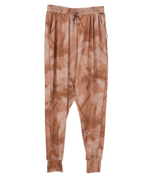 【Julier】palm treeプリントギャザーパンツ/UVカット・吸汗速乾・ホットヨガ対応・水着・水陸両用 詳細画像 オレンジ 1