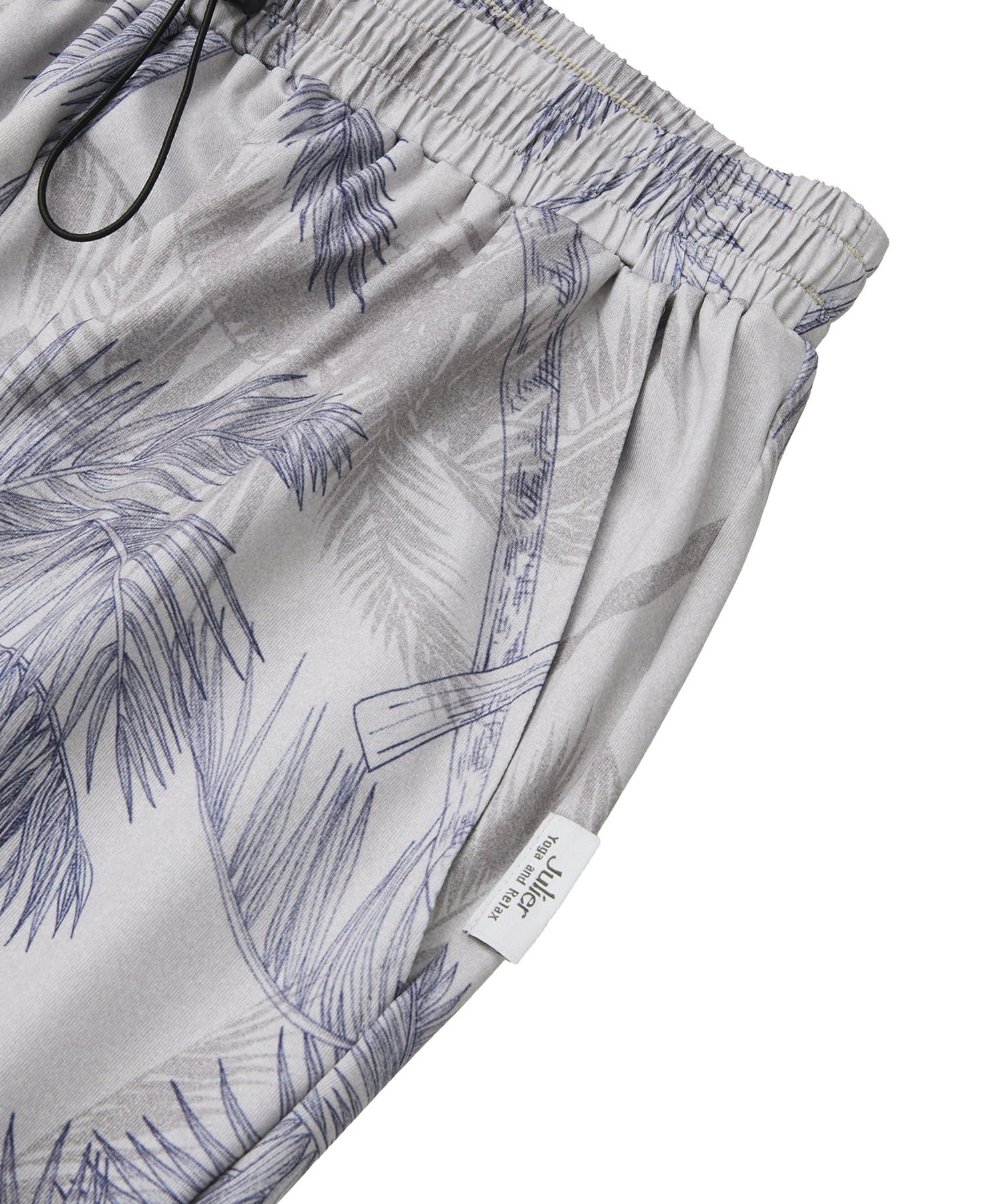 【Julier】palm treeプリントギャザーパンツ/UVカット・吸汗速乾・ホットヨガ対応・水着・水陸両用 詳細画像 オレンジ 10