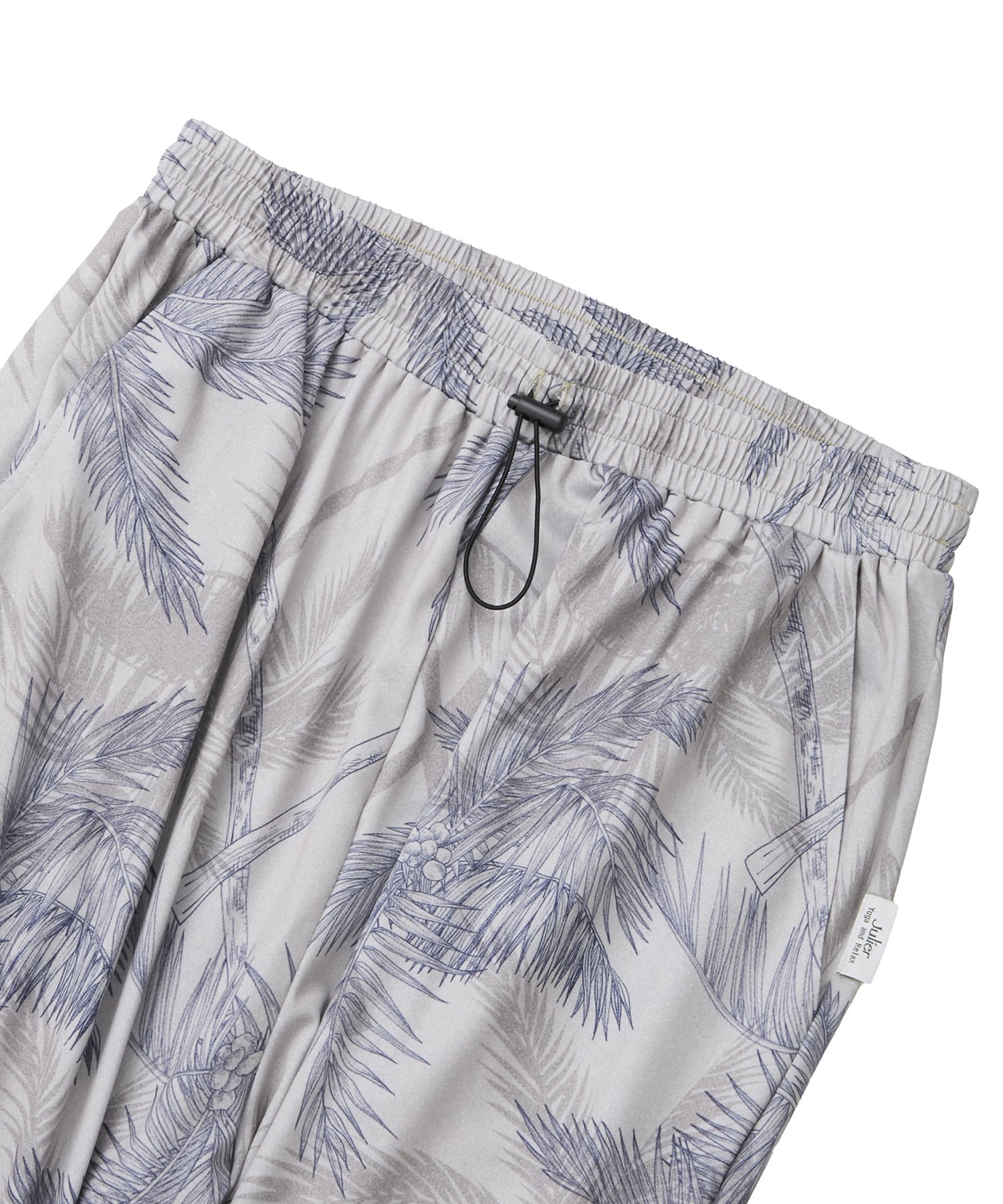 【Julier】palm treeプリントギャザーパンツ/UVカット・吸汗速乾・ホットヨガ対応・水着・水陸両用 詳細画像 オレンジ 8