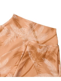 【Julier】palm treeプリントショートパンツ/UVカット・吸汗速乾・ホットヨガ対応・水着・水陸両用 詳細画像 ベージュ 10