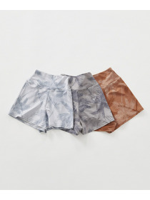 【Julier】palm treeプリントショートパンツ/UVカット・吸汗速乾・ホットヨガ対応・水着・水陸両用 詳細画像 ベージュ 8