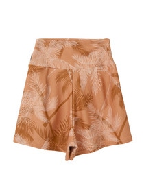 【Julier】palm treeプリントショートパンツ/UVカット・吸汗速乾・ホットヨガ対応・水着・水陸両用 詳細画像 ベージュ 9