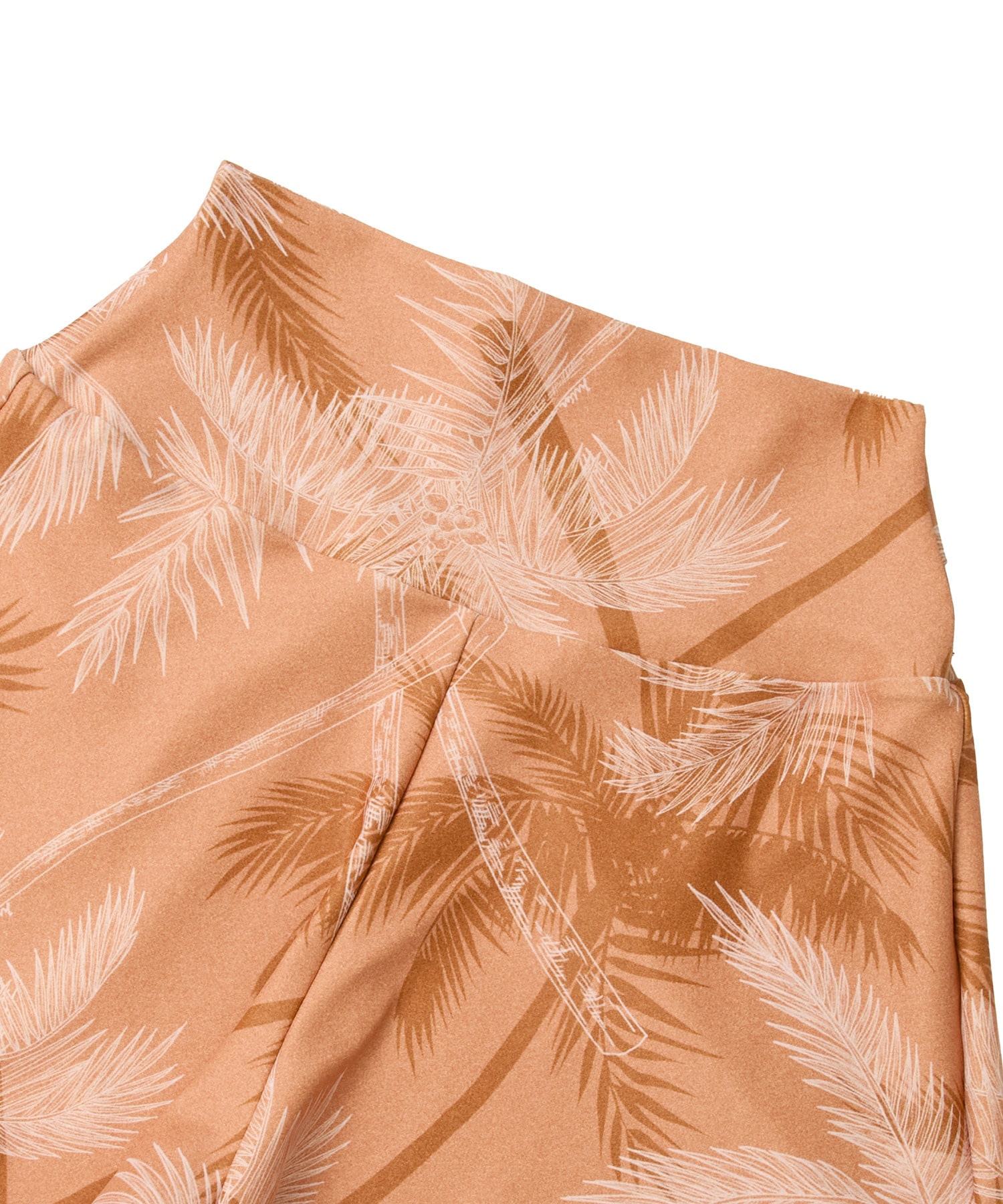【Julier】palm treeプリントショートパンツ/UVカット・吸汗速乾・ホットヨガ対応・水着・水陸両用 詳細画像 ベージュ 10