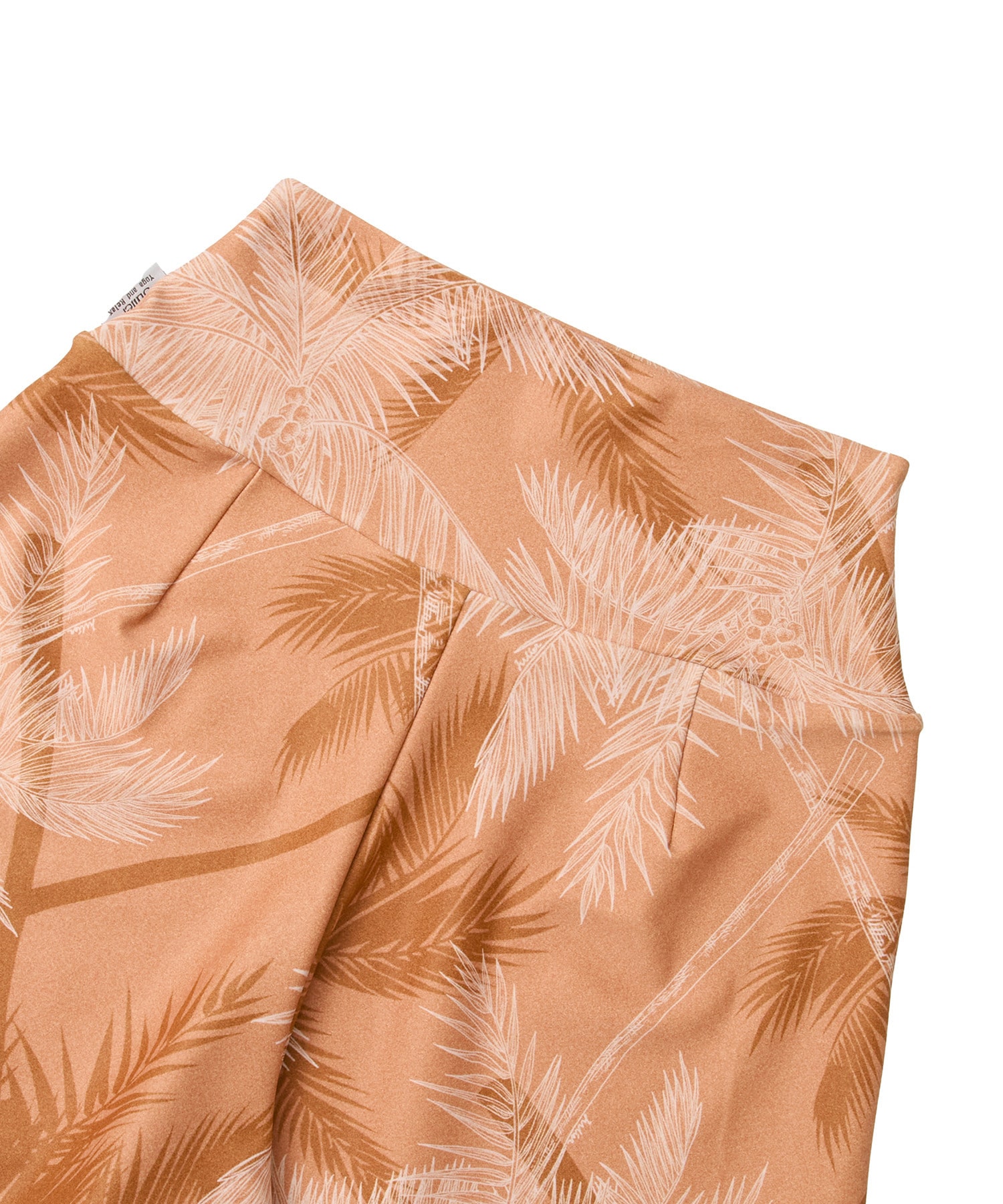 【Julier】palm treeプリントショートパンツ/UVカット・吸汗速乾・ホットヨガ対応・水着・水陸両用 詳細画像 ベージュ 11