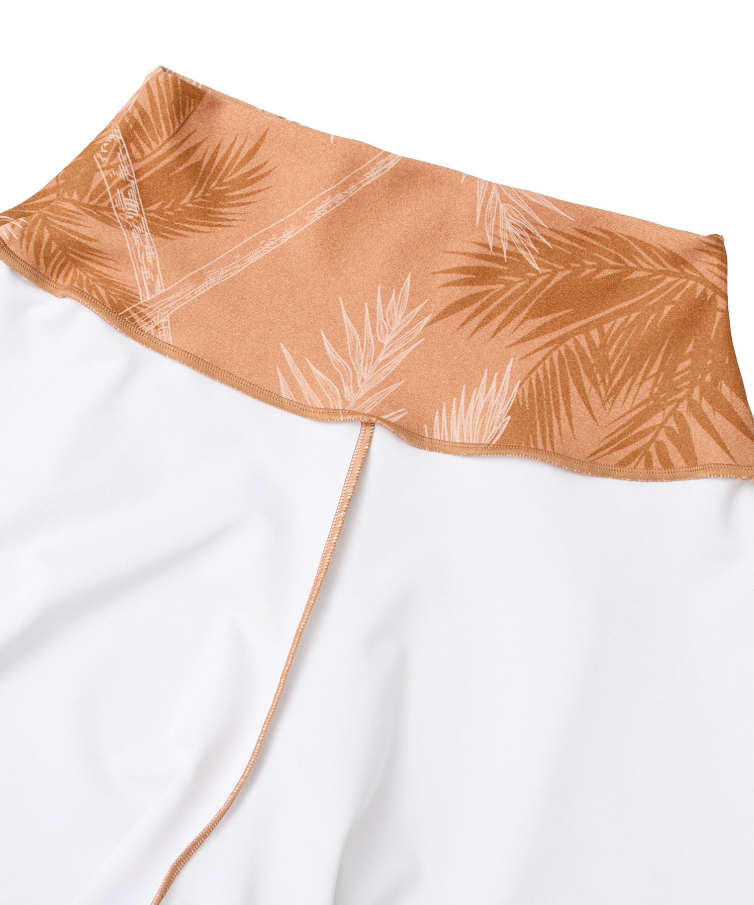 【Julier】palm treeプリントショートパンツ/UVカット・吸汗速乾・ホットヨガ対応・水着・水陸両用 詳細画像 ベージュ 13