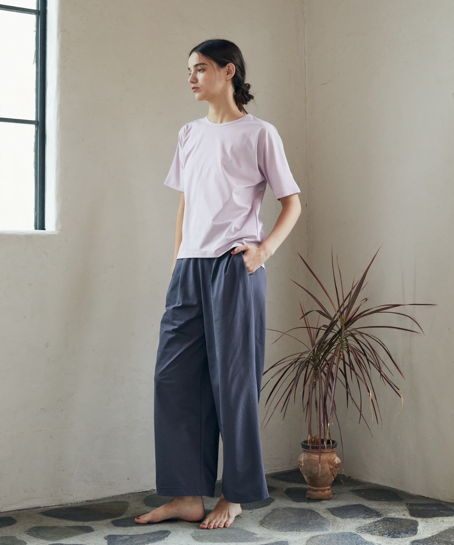 【Julier】ムーブプライムワイドパンツ 詳細画像 ブラック 2