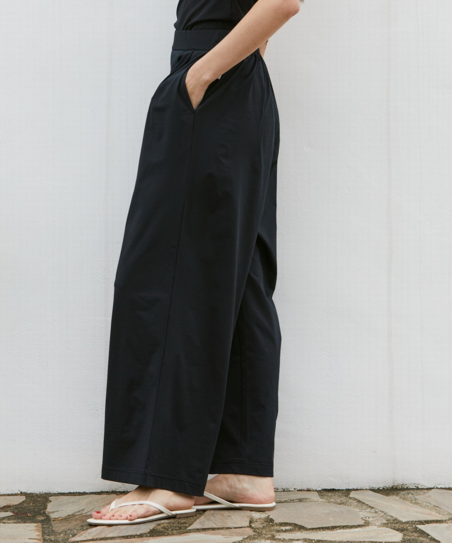 【Julier】ムーブプライムワイドパンツ 詳細画像 ブラック 4
