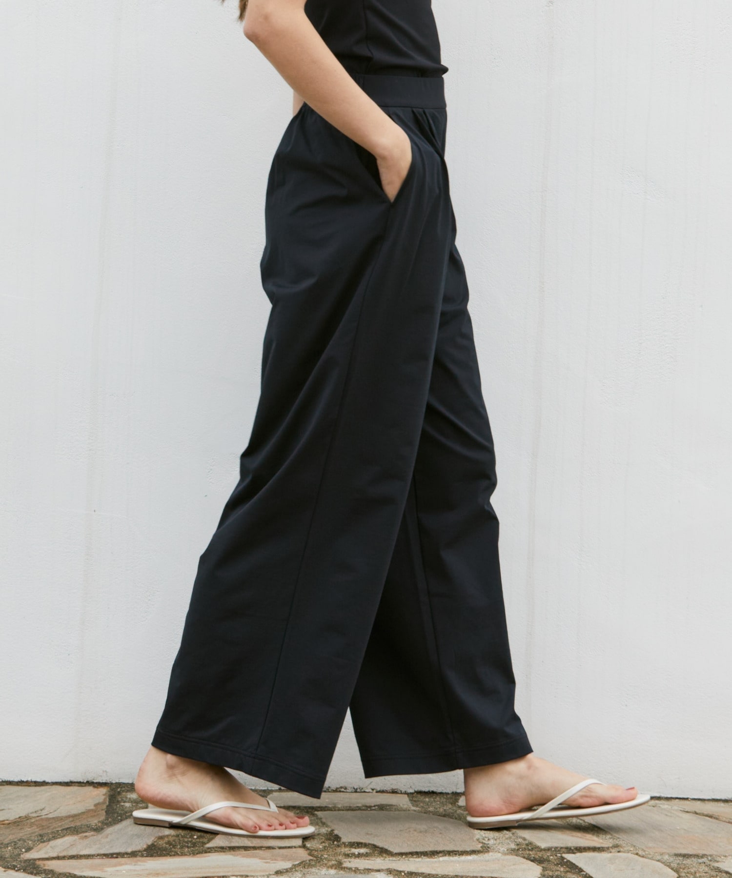 【Julier】ムーブプライムワイドパンツ 詳細画像 ブラック 5