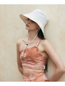 【Julier】撥水アウトドアハット/UVカット・撥水・紐取り外し可能 詳細画像 ブラック 1