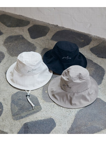 【Julier】撥水アウトドアハット/UVカット・撥水・紐取り外し可能 詳細画像 ブラック 3