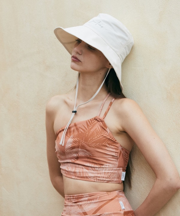 【Julier】撥水アウトドアハット/UVカット・撥水・紐取り外し可能