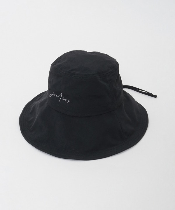 撥水アウトドアハット/UVカット・撥水・紐取り外し可能 詳細画像 ブラック 1