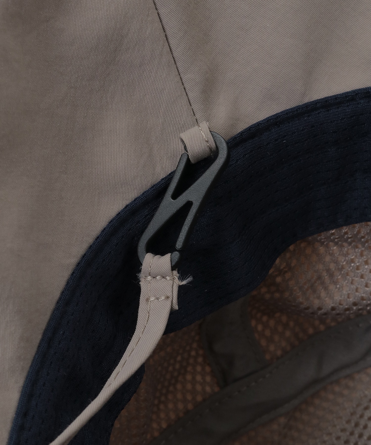 【Julier】撥水アウトドアハット/UVカット・撥水・紐取り外し可能 詳細画像 ブラック 14