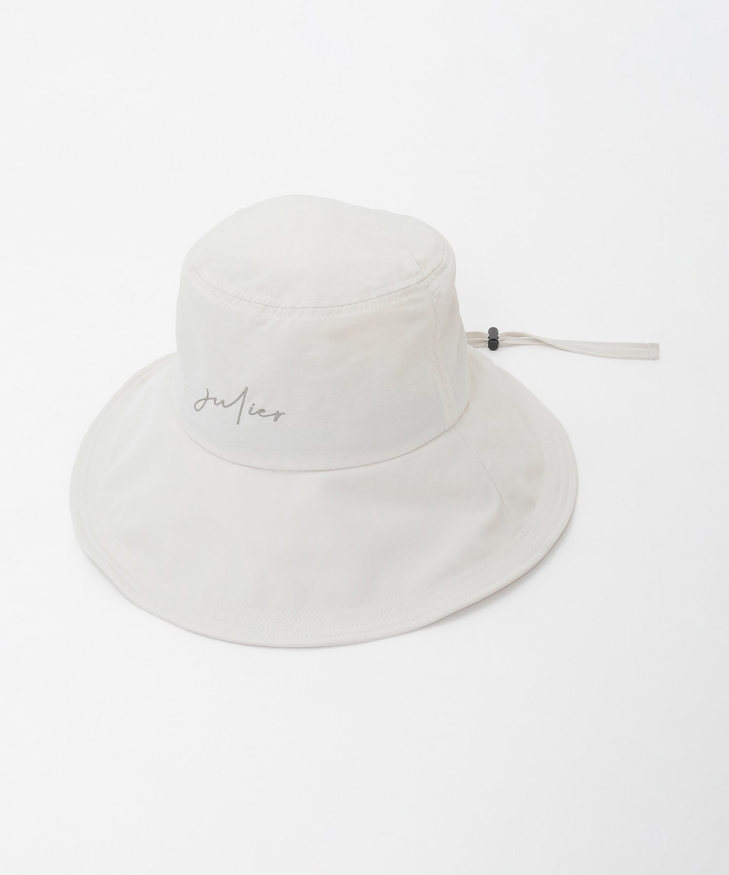 【Julier】撥水アウトドアハット/UVカット・撥水・紐取り外し可能 詳細画像 オフホワイト 2