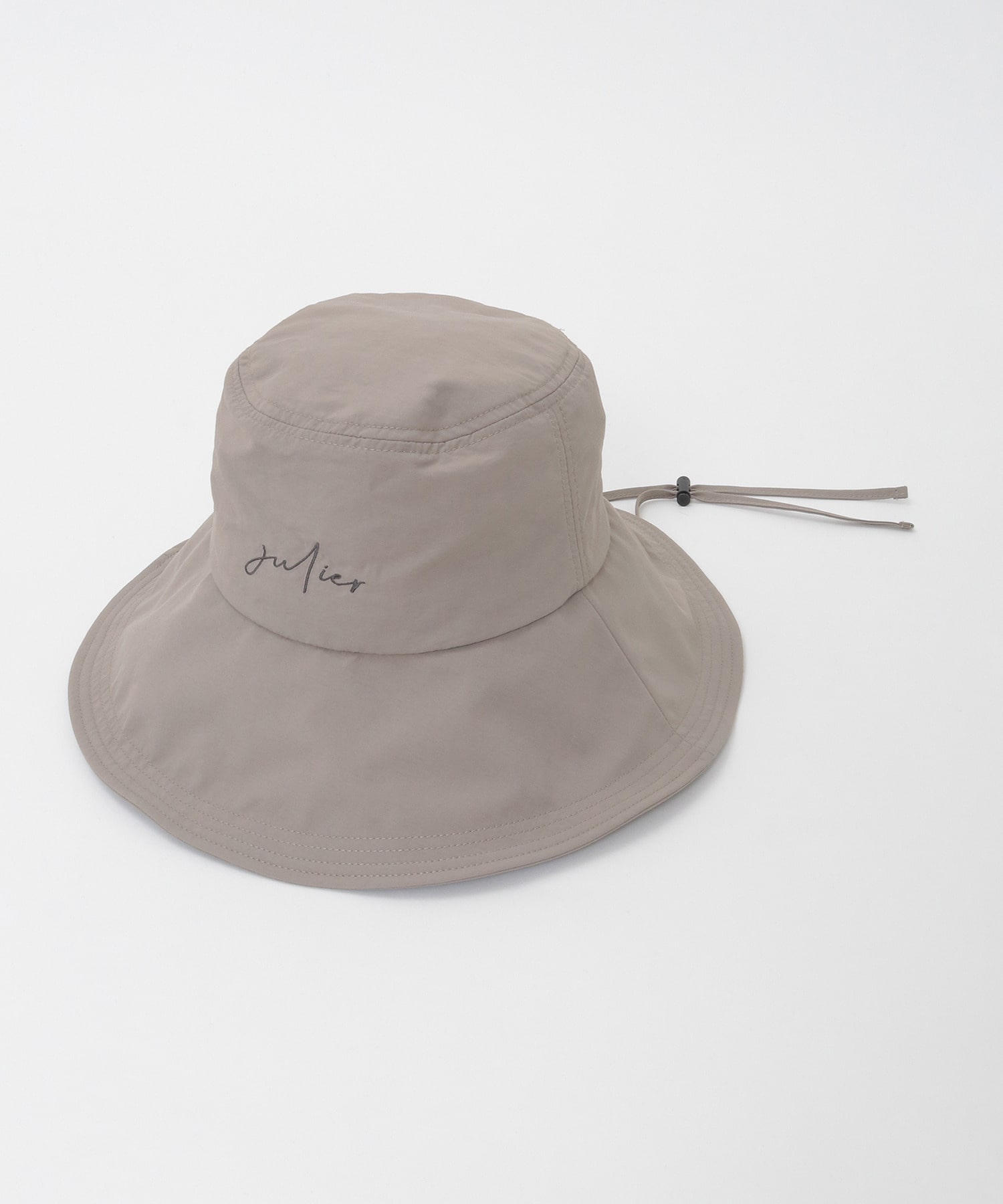 【Julier】撥水アウトドアハット/UVカット・撥水・紐取り外し可能 詳細画像 ベージュ 1