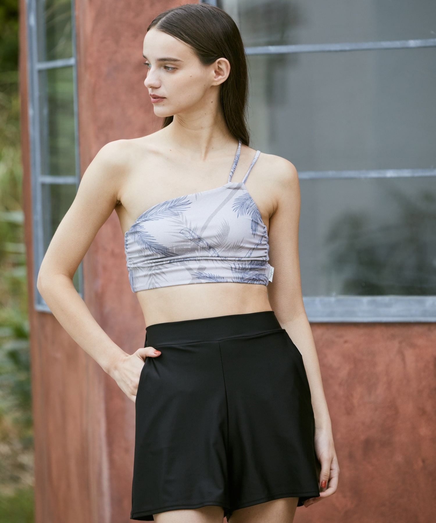 【Julier】【定番】スイムショートパンツ/水着・スイムウェア・耐塩素・水陸両用・吸水速乾・UVカット 詳細画像 ブラック 3