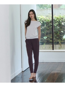 【Julier】【定番】Ecocoベア天竺チュニック/エコ・UVカット・吸汗速乾・ハイストレッチ・ホットヨガ対応・ラッシュガード 詳細画像 ブラック 2