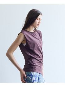 【Julier】【定番】Ecocoベア天竺チュニック/エコ・UVカット・吸汗速乾・ハイストレッチ・ホットヨガ対応・ラッシュガード 詳細画像 ブラック 3
