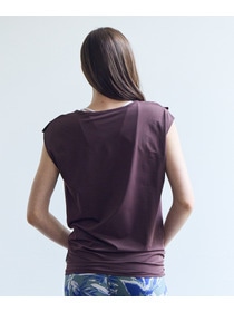 【Julier】【定番】Ecocoベア天竺チュニック/エコ・UVカット・吸汗速乾・ハイストレッチ・ホットヨガ対応・ラッシュガード 詳細画像 ブラック 4