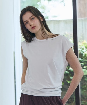【Julier】【定番】Ecocoベア天竺チュニック/エコ・UVカット・吸汗速乾・ハイストレッチ・ホットヨガ対応・ラッシュガード 詳細画像 ホワイト 1