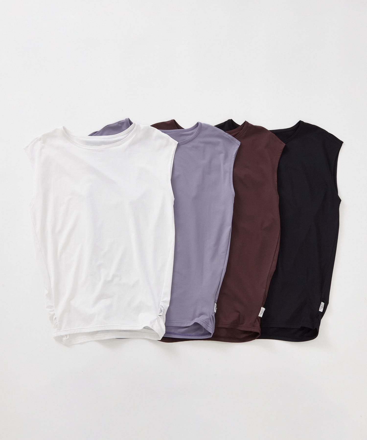 【Julier】【定番】Ecocoベア天竺チュニック/エコ・UVカット・吸汗速乾・ハイストレッチ・ホットヨガ対応・ラッシュガード 詳細画像 ブラック 7