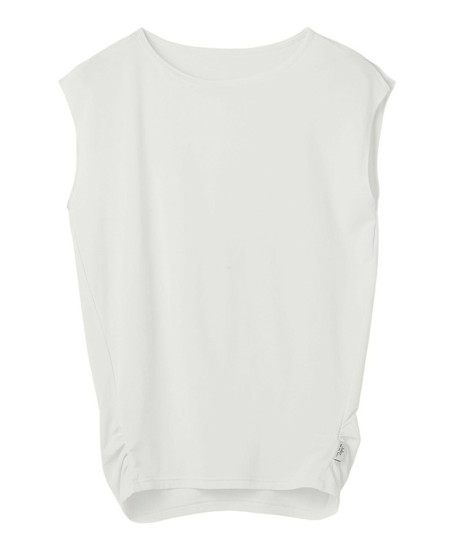 【Julier】【定番】Ecocoベア天竺チュニック/エコ・UVカット・吸汗速乾・ハイストレッチ・ホットヨガ対応・ラッシュガード 詳細画像 ホワイト 2