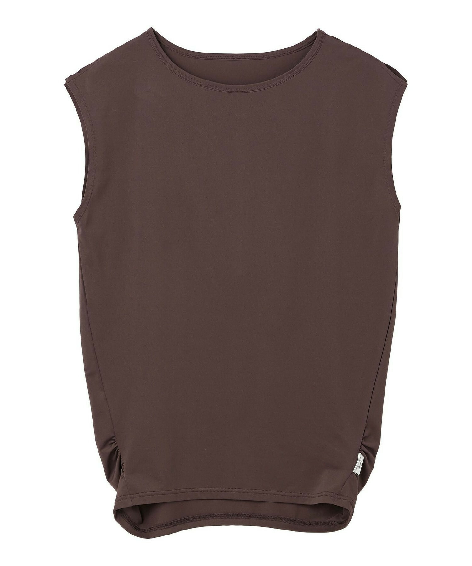 【Julier】【定番】Ecocoベア天竺チュニック/エコ・UVカット・吸汗速乾・ハイストレッチ・ホットヨガ対応・ラッシュガード 詳細画像 ブラウン 2