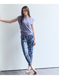 【Julier】【定番】Ecocoフレンチスリーブトップス/エコ・UVカット・吸汗速乾・ハイストレッチ・ホットヨガ対応・ラッシュガード 詳細画像 ブラック 5