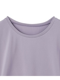 【Julier】【定番】Ecocoフレンチスリーブトップス/エコ・UVカット・吸汗速乾・ハイストレッチ・ホットヨガ対応・ラッシュガード 詳細画像 ブラック 8