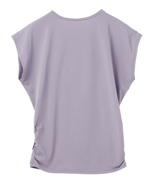 【Julier】【定番】Ecocoフレンチスリーブトップス/エコ・UVカット・吸汗速乾・ハイストレッチ・ホットヨガ対応・ラッシュガード 詳細画像 ラベンダー 3