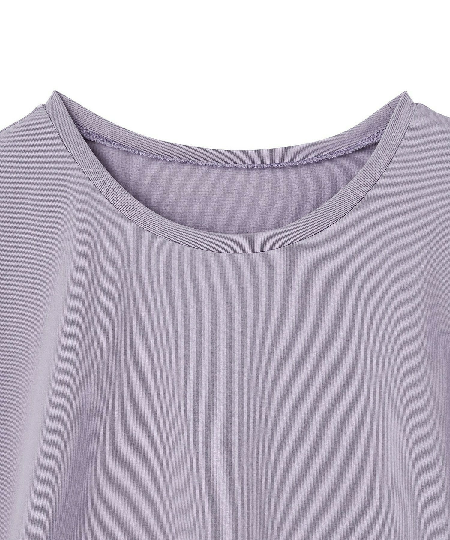 【Julier】【定番】Ecocoフレンチスリーブトップス/エコ・UVカット・吸汗速乾・ハイストレッチ・ホットヨガ対応・ラッシュガード 詳細画像 ブラック 8