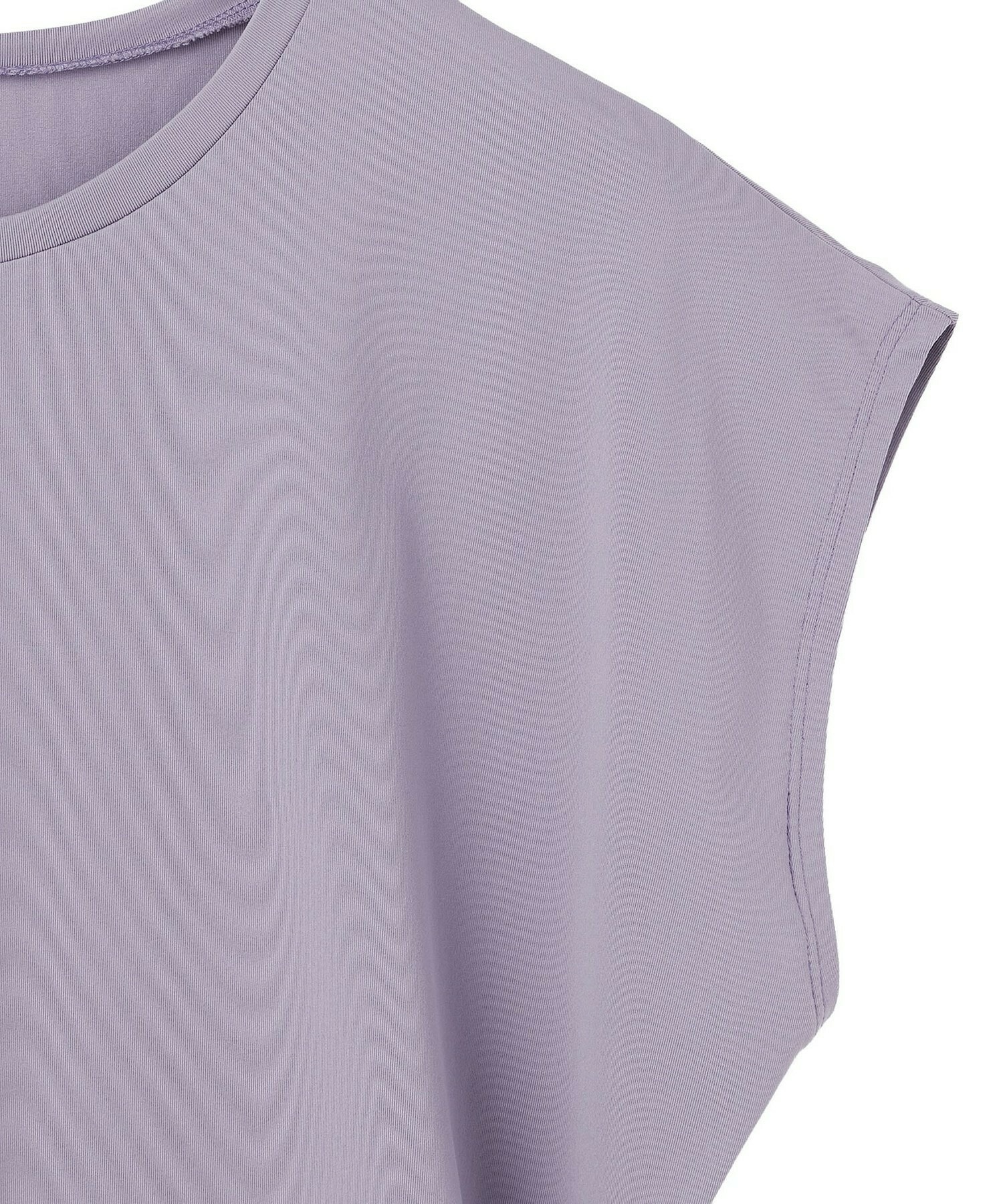 【Julier】【定番】Ecocoフレンチスリーブトップス/エコ・UVカット・吸汗速乾・ハイストレッチ・ホットヨガ対応・ラッシュガード 詳細画像 ブラック 9