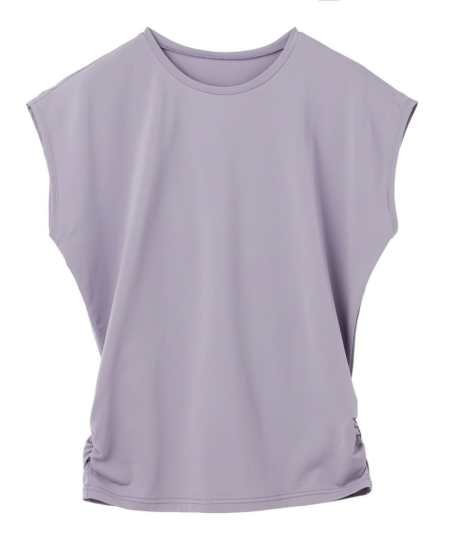 【Julier】【定番】Ecocoフレンチスリーブトップス/エコ・UVカット・吸汗速乾・ハイストレッチ・ホットヨガ対応・ラッシュガード 詳細画像 ラベンダー 2
