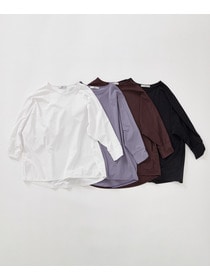 【Julier】Ecocoハーフスリーブプルオーバー/エコ・UVカット・吸汗速乾・ハイストレッチ・ホットヨガ対応・ラッシュガード・マタニティ対応 詳細画像 ブラック 5