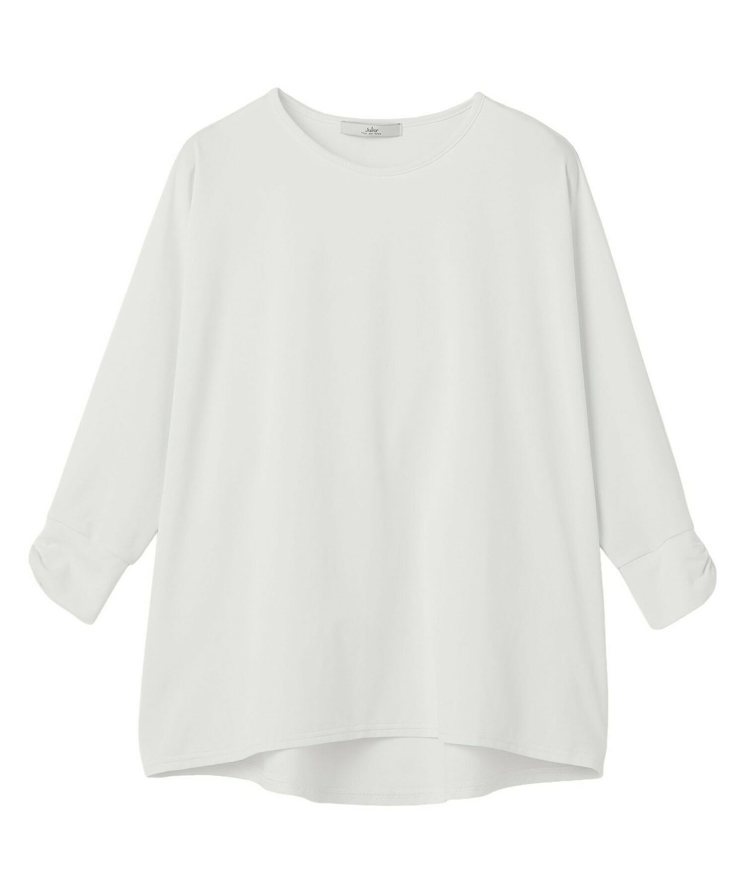 【Julier】Ecocoハーフスリーブプルオーバー/エコ・UVカット・吸汗速乾・ハイストレッチ・ホットヨガ対応・ラッシュガード・マタニティ対応 詳細画像 ホワイト 1