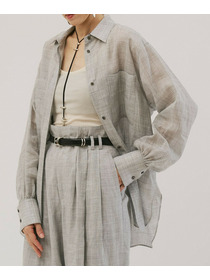 【unbilanc】ラミールシャツ 詳細画像 ライトグレー 4