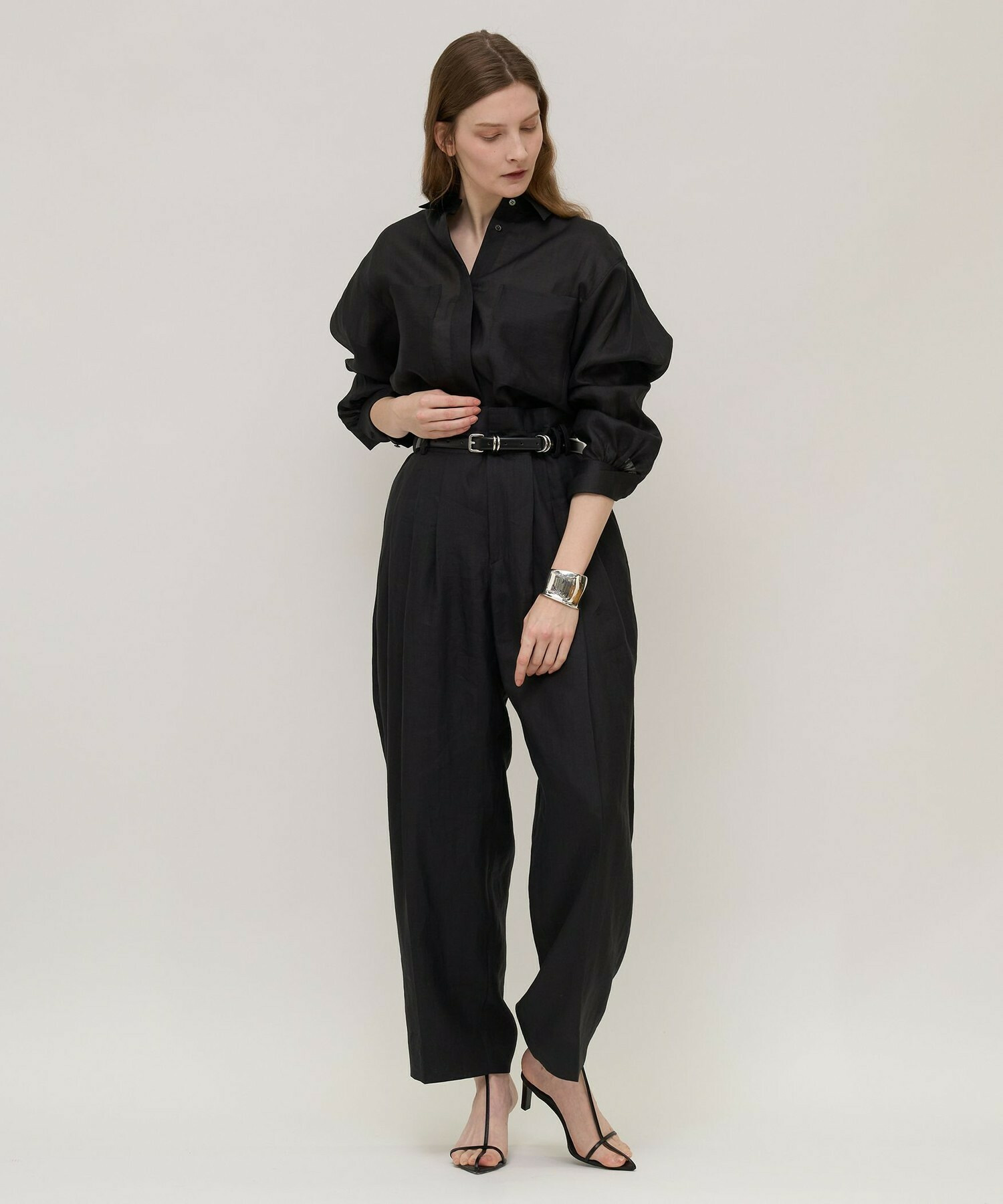 【unbilanc】ラミールシャツ 詳細画像 ブラック 14