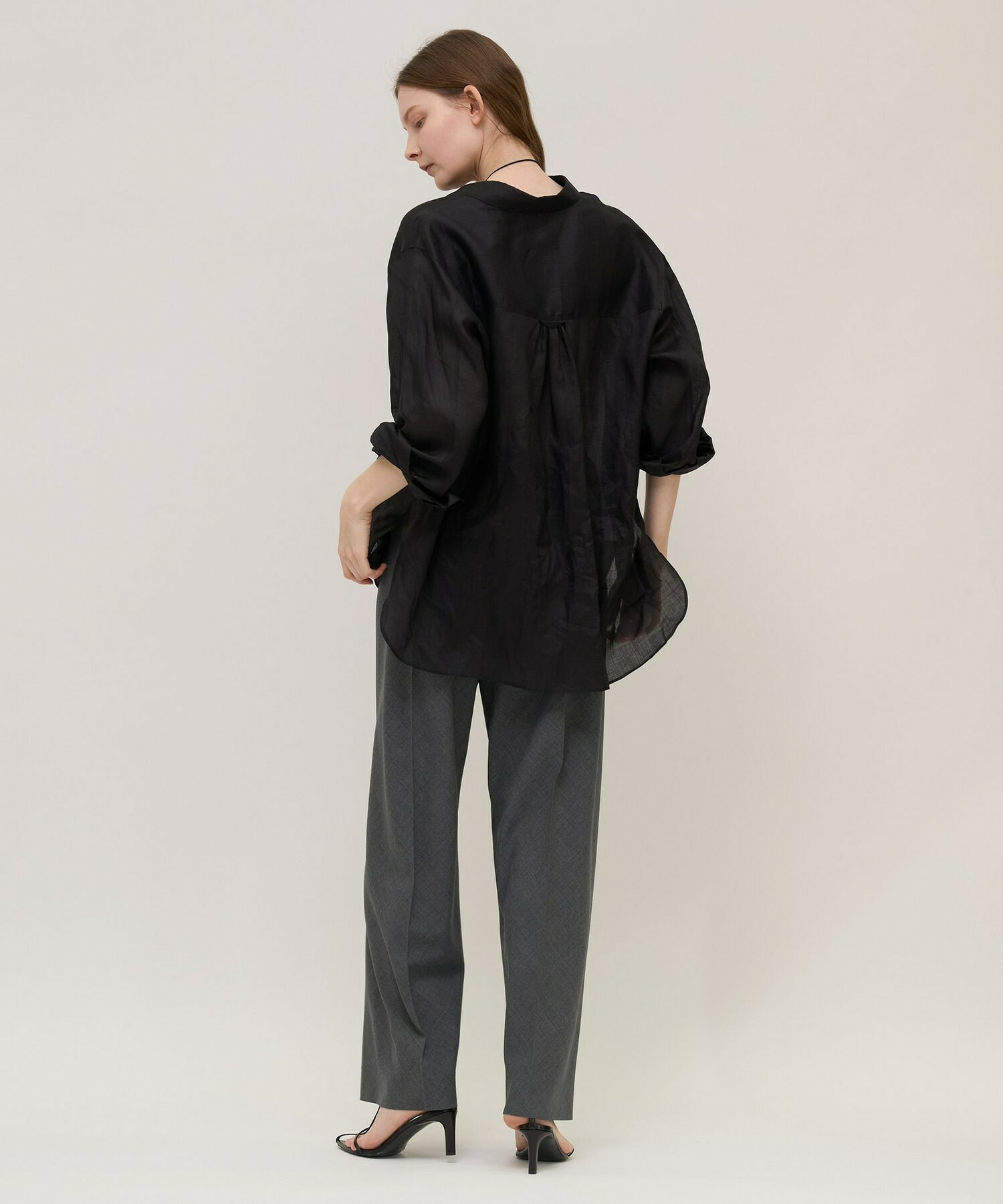 【unbilanc】ラミールシャツ 詳細画像 ブラック 17