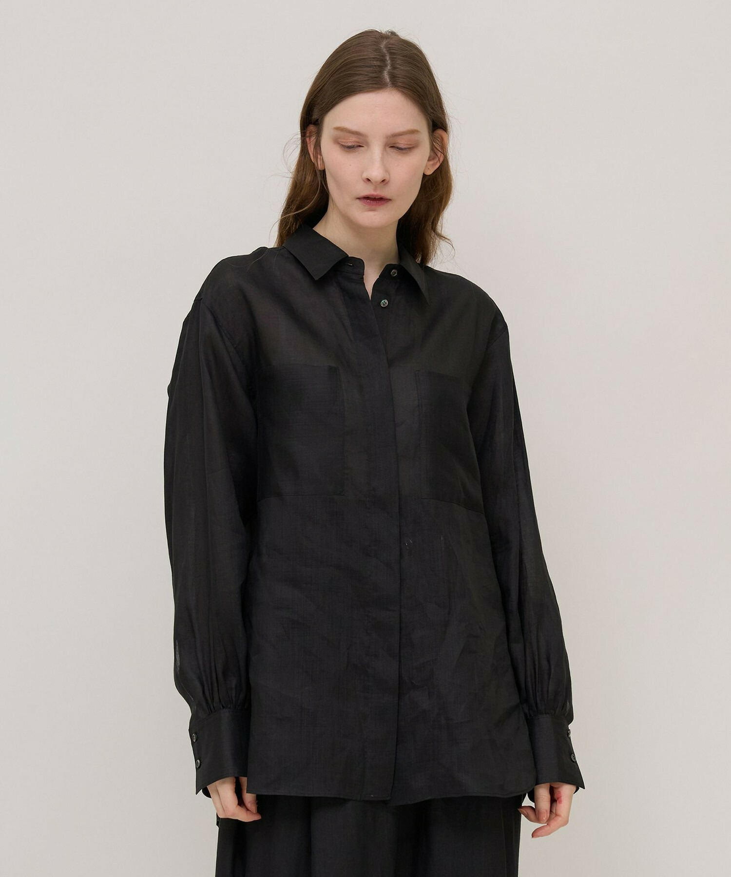 【unbilanc】ラミールシャツ 詳細画像 ブラック 20