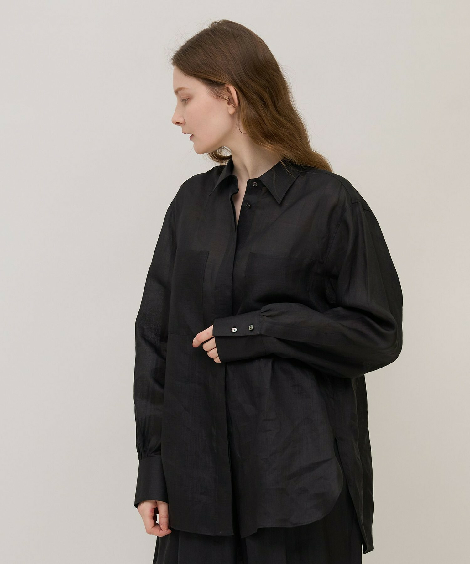 【unbilanc】ラミールシャツ 詳細画像 ブラック 21