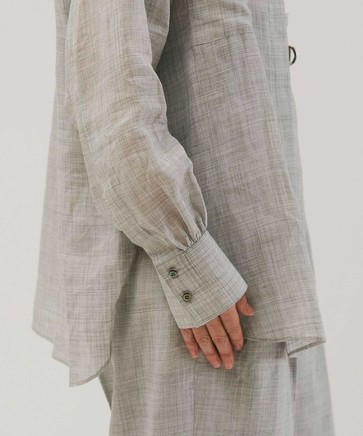 【unbilanc】ラミールシャツ 詳細画像 ライトグレー 6