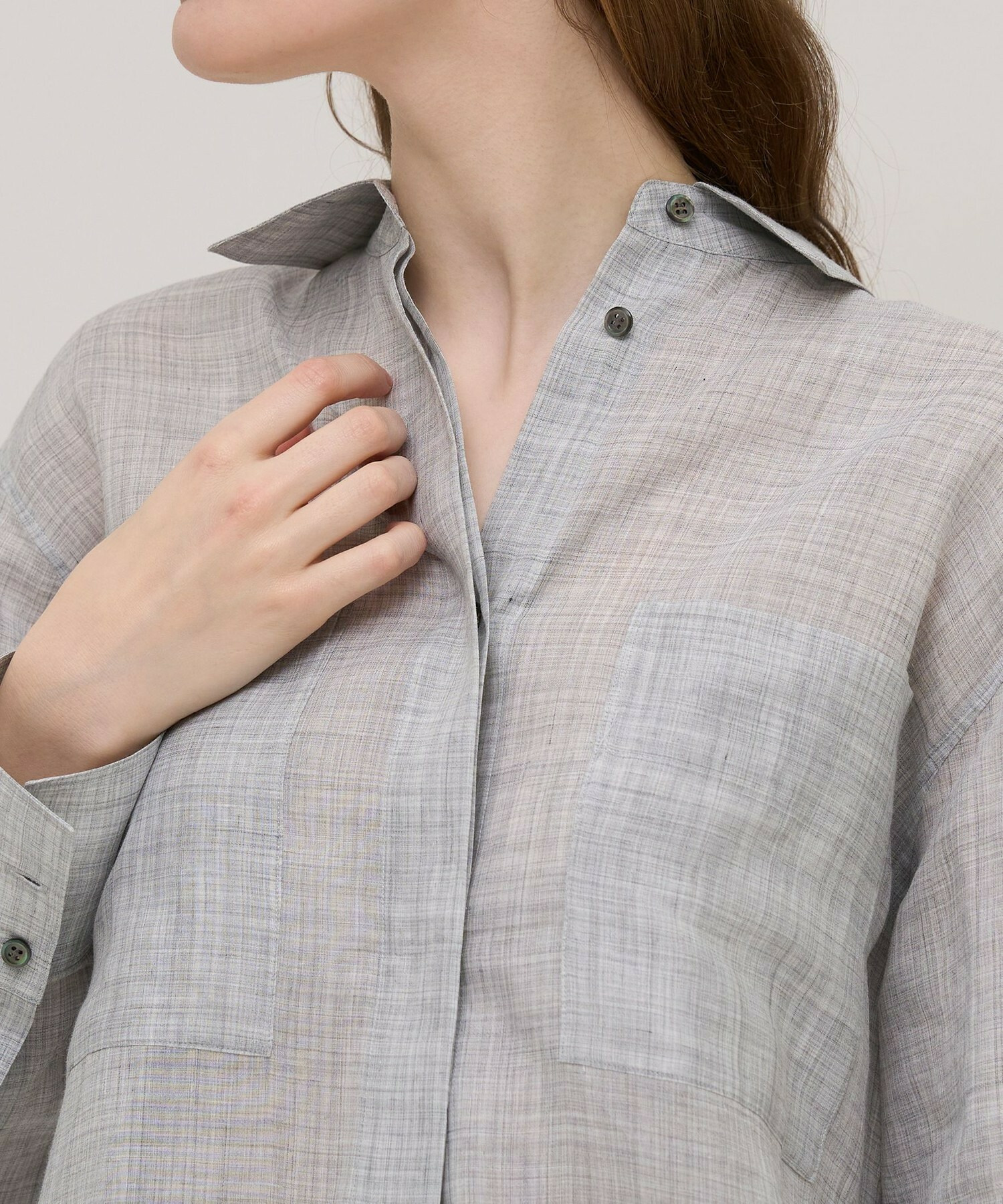 【unbilanc】ラミールシャツ 詳細画像 ブラック 8