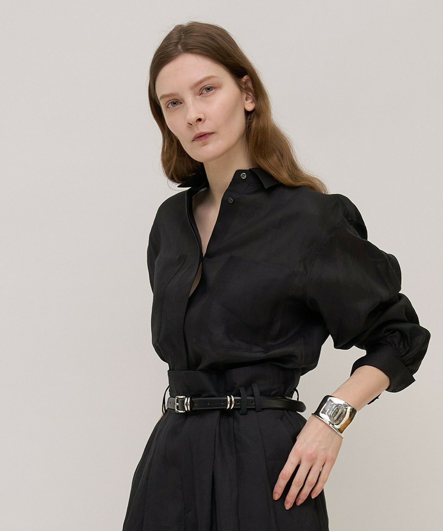 【unbilanc】ラミールシャツ 詳細画像 ブラック 1