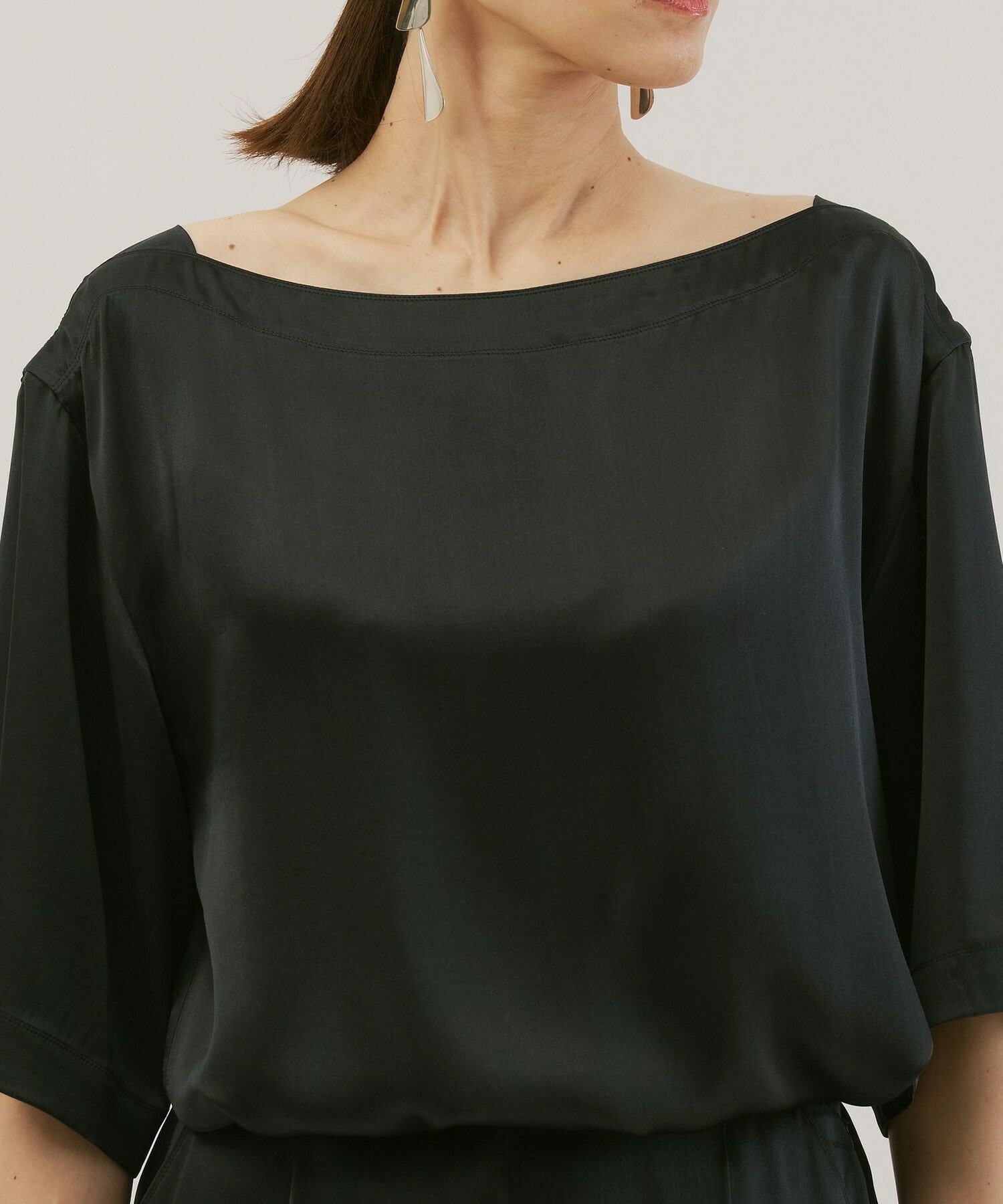 【unbilanc】ジョーダンブラウスT 詳細画像 チャコールグレー 6