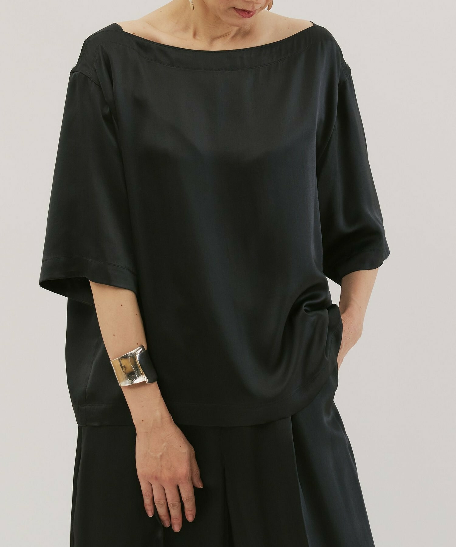 【unbilanc】ジョーダンブラウスT 詳細画像 チャコールグレー 1